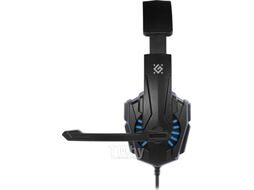 Наушники-гарнитура Defender Warhead G-390 / 64038 (черный/синий)