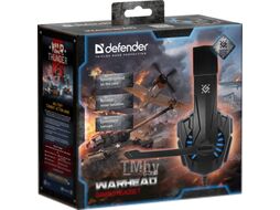 Наушники-гарнитура Defender Warhead G-390 / 64038 (черный/синий)