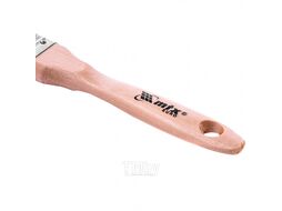 Кисть плоская "Евро" 1", натуральная щетина, деревянная ручка MTX 83051