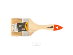 Кисть плоская Slimline 3" (75 мм), натуральная щетина, деревянная ручка SPARTA 824405