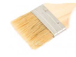 Кисть плоская Slimline 3" (75 мм), натуральная щетина, деревянная ручка SPARTA 824405