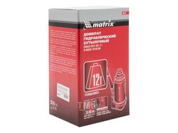 Домкрат гидравлический бутылочный, 12 т, h подъема 230–465 мм MATRIX MASTER 50727