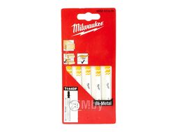 Пилка для лобзика (по дереву) MILWAUKEE T144DF 75х2,5 мм (5 шт.)
