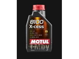 Масло моторное синтетическое 1 л - 8100 X-CESS 5W30 502.00/505.00, MB 229.5, BMW LL-01, RN 0700/0710 MOTUL 108944