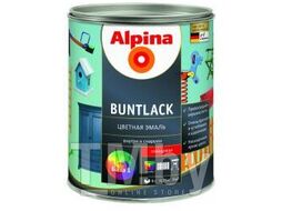 Эмаль универсальная Alpina Buntlack шелковисто-матовая База 1 (0,927 кг) 713 мл