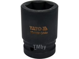 Головка торцевая ударная 1" 6гр. 38мм L80мм CrMo Yato YT-11739