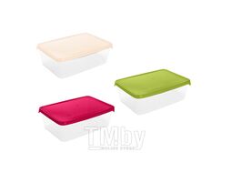 Емкость для хранения и заморозки продуктов Браво, прямоуг., 0,9 л, GIARETTI (220х140х52 мм, без возможности выбора цвета)