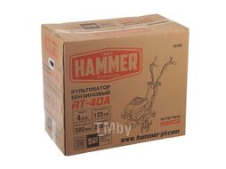 Культиватор бензиновый Hammer RT-40A 4 л.с.,122 куб.см,4-ткт,шир.захв.38 см,глуб.26 см,бак 1.2 л,35 кг 66696