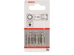 Бита 25ММ TORX T20 XH 3 шт. BOSCH 2607001611