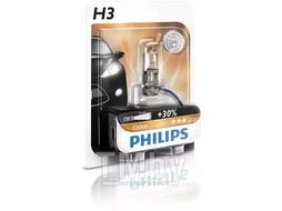 Автолампа (871150069561130) (Блистер), H3 Premium, 12V, 55W, PK22s, +30света PHILIPS 12336PRB1