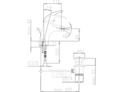 Смеситель Armatura Piryt 447-045-00/447-044-00