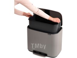 Мусорное ведро Brabantia Bo Pedal Bin / 121647 (36л, минерально-серый)