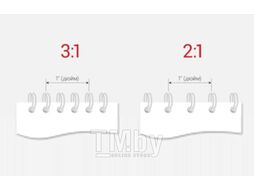 Пружины для переплета D&A art D11 (7/16") на 34 отверстия (белый)