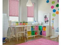 Рулонная штора Delfa Сантайм Металлик Камелия СРШ-01М 72206 (52x170, розовый)