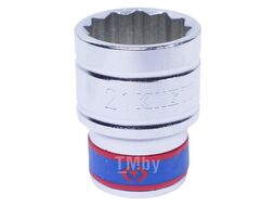 Головка торцевая стандартная двенадцатигранная KING TONY 1/2", 21 мм 433021M