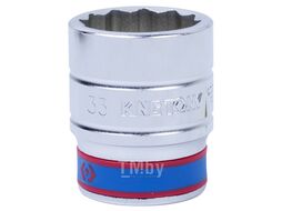 Головка торцевая стандартная двенадцатигранная KING TONY 3/4", 33 мм 633033M