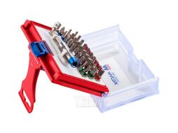 Набор вставок (бит) 1/4", TORX, HEX, PZ, PH, SLOT, 32 предмета МАСТАК 058-10032C