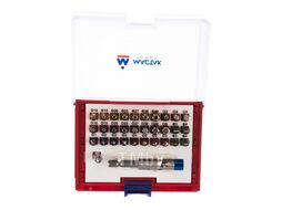 Набор вставок (бит) 1/4", TORX, HEX, PZ, PH, SLOT, 32 предмета МАСТАК 058-10032C
