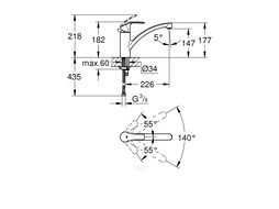 Смеситель для кухни Grohe Eurosmart (33281002)