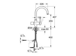 Смеситель для кухни Grohe Blue (33251000)