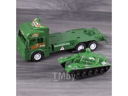 Автовоз игрушечный Darvish Военный с техникой с танком / DV-T-1978