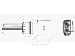 Лямбда-зонд OZA629-V26 Audi, VW, Skoda, Seat 1.2TSI 09- NGK 96435