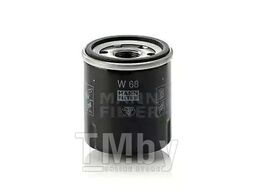 Фильтр масляный Renault Clio I, II >96, Kangoo >97, Twingo I 96-07 MANN-FILTER W68