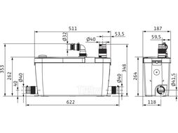 Насосная установка HiDrainlift3-37 WILO