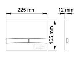 Смывная клавиша Berges Wasserhaus Novum F1 белая (040051)