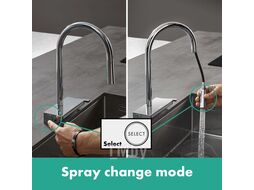 Смеситель для кухни Hansgrohe Aquno Sel M81 170 с вытяжным душем (73837000)