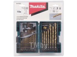 Набор сверл по металлу HSS-TiN Economy, 19 шт. (1.5-10 мм), MAKITA D-67527