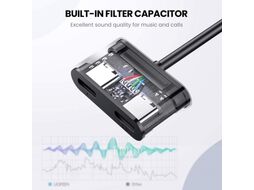 Сплиттер Ugreen CM232 / 60165 (серый)