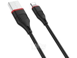 Кабель Borofone BX17 USB Lightning (1м, черный)