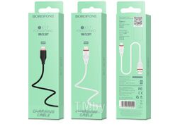 Кабель Borofone BX17 USB Lightning (1м, черный)