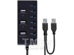USB-хаб Ginzzu GR-487UB