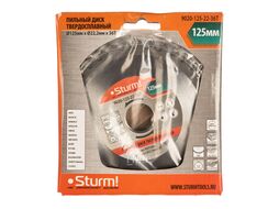 Пильный диск, размер 125x22x36 зубьев, твердосплавные напайки Sturm! 9020-125-22-36T