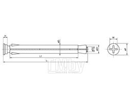 Металлический рамный дюбель MFA 8х132 EKT B007648
