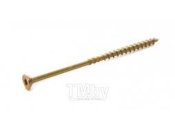 Саморез усиленный по дереву TORX30 6.0x200, потай, желт. цинк EKT B009306