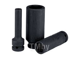 Головка 6-ти гранная д/пневмоинструмента L=85mm 17мм 1/2" Force 4458517