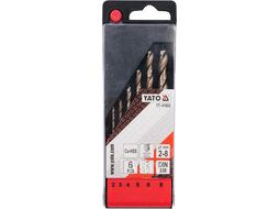 Свёрла по металлу 2,0-8,0мм Co-HSS (набор 6пр.) Yato YT-41602