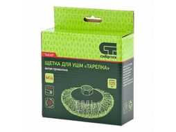 Щетка для УШМ, 125 мм, М14, "тарелка", витая проволока СИБРТЕХ 746167