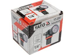 Редуктор 1/4" с манометром Yato YT-2381