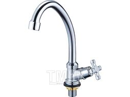Кран водоразборный на гайке 1/2, поворотный излив JIK1-A102-A SOLONE (Цена за 1шт, отгрузка в кол. кратном 4 шт) (G.LAUF)