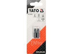 Бита PH1х25мм 1/4" (2шт) AlSl S2 Yato YT-77871