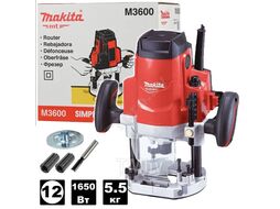 Фрезер вертикальный MAKITA MT M 3600 в кор. (1650 Вт, цанга 12 мм, 22000 об мин)