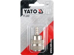 Быстросъёмное соединение с клапаном "ёлочка" 10.0мм Yato YT-2397