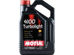 Моторное масло MOTUL 10W40 (4L) 4100 TURBOLIGHT API SL CF ACEA A3 B4 VW 501.01 505.00 109462