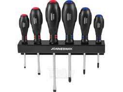Набор отверток стержневых HERCULES, 6 предметов Jonnesway D03PR06S
