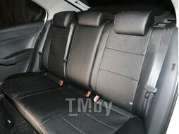 Чехлы модельные SENATOR Atlant экокожа SKODA RAPID 2014-н.в. разд.зад.ряд, черный SENATOR S1010641