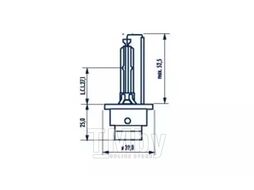 Автолампа (840023000) ксеноновая (840023) XENON D2S 85V 35W P32d-2 NARVA 84002